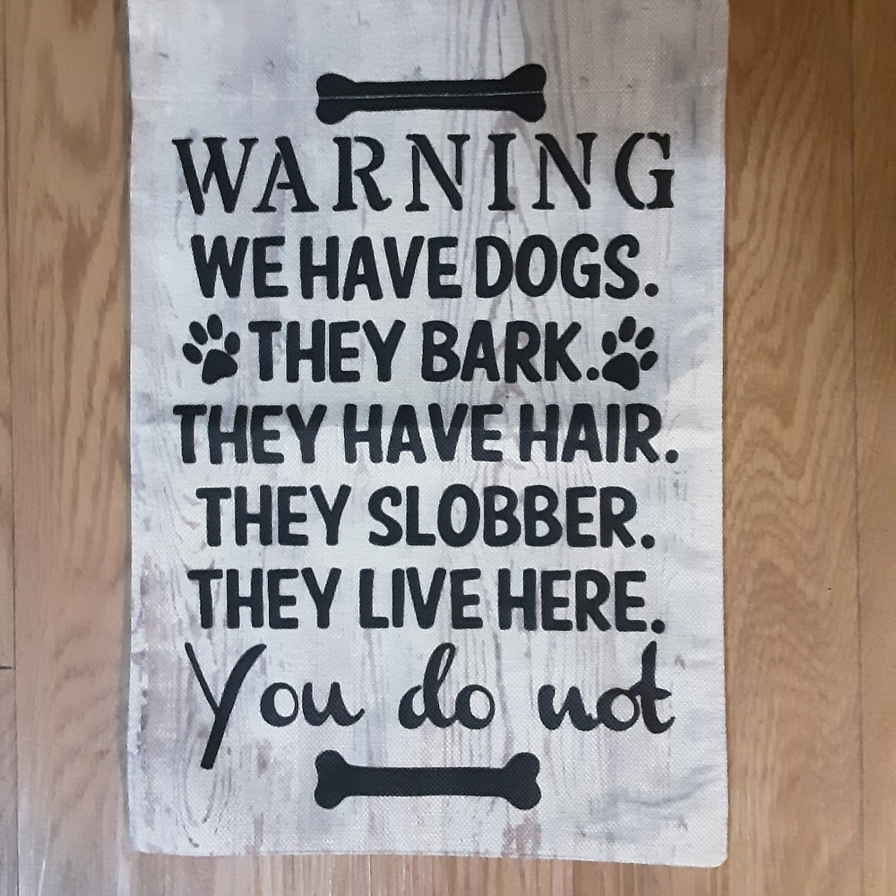 DOG COMICAL YARD/LAWN FLAG
